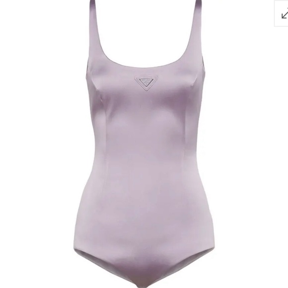 Prada Tops - Prada Satin bodysuit in lavender